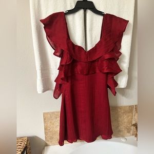 House of Harlow deep red mini dress size XS.